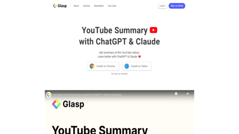 mejor-herramienta-ia-video-glasp-youtube-summary