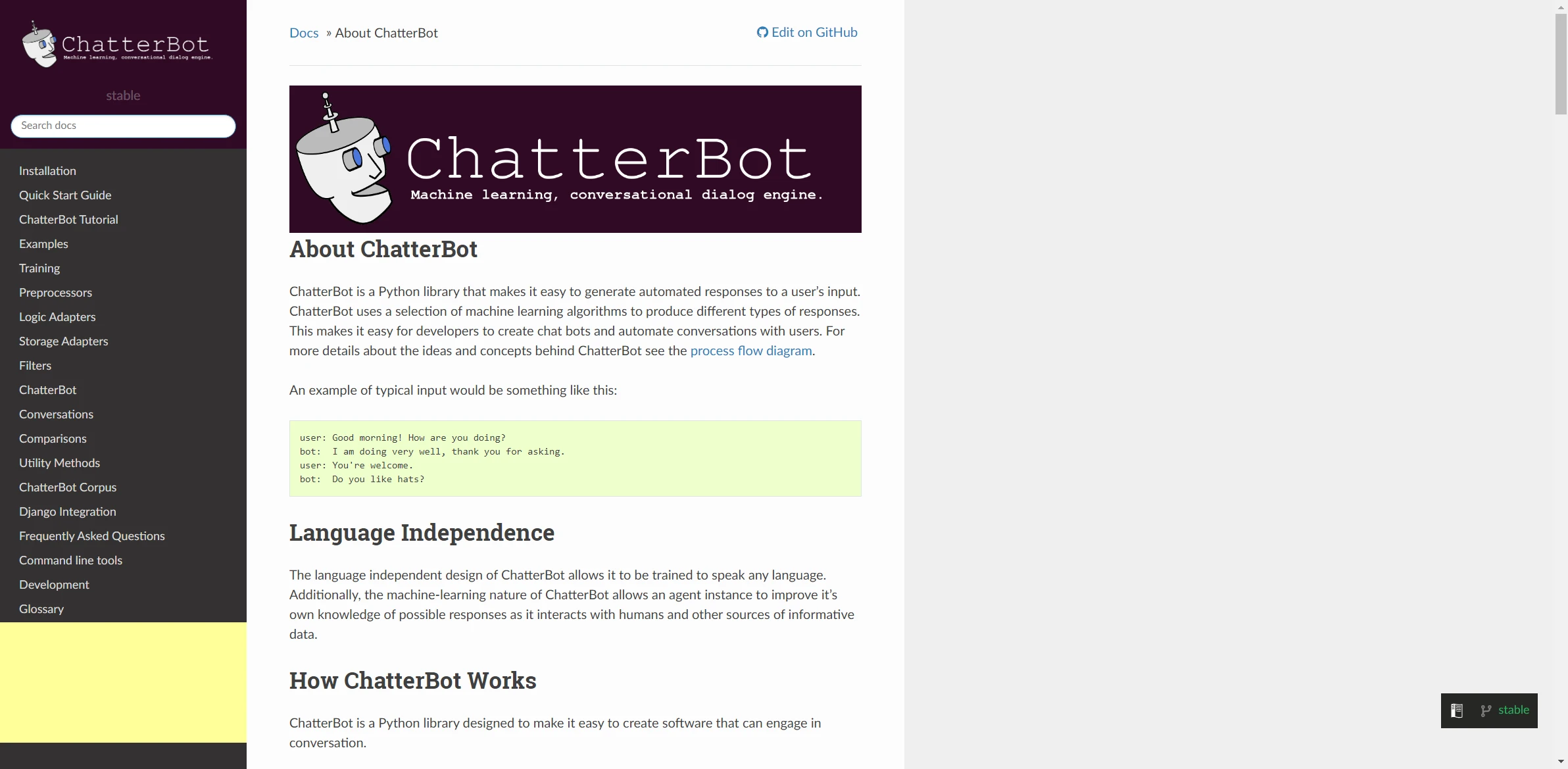 ChatterBot